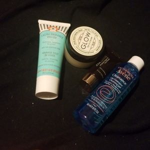 Assorted sample face cleaners and moisturizers